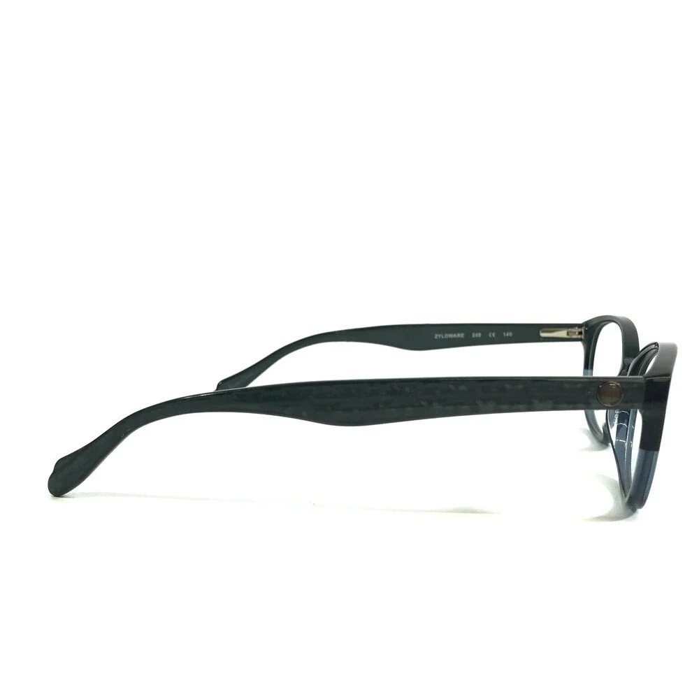 Max Studio Eyeglasses Frames ZYLOWARE 249 162Z Black Green Cat Eye 53-15-140